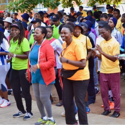 Supporting Gaborone SSS walk - with the First Lady (15)
