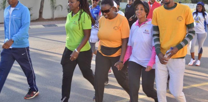 Supporting Gaborone SSS walk - with the First Lady (18)