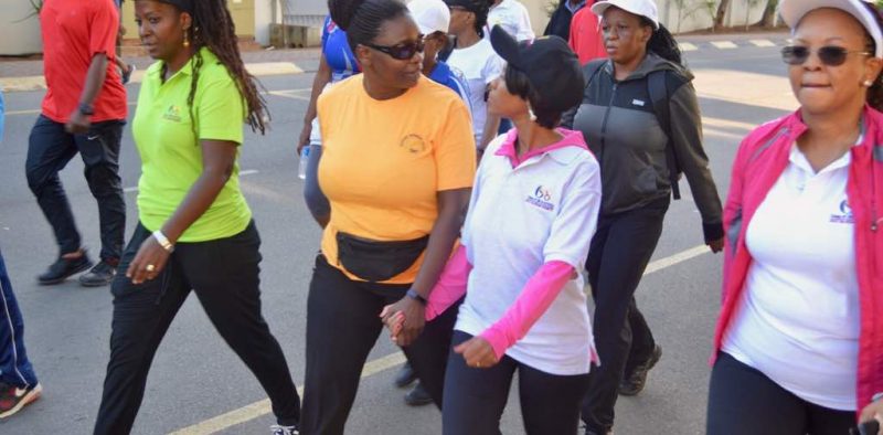 Supporting Gaborone SSS walk - with the First Lady (20)
