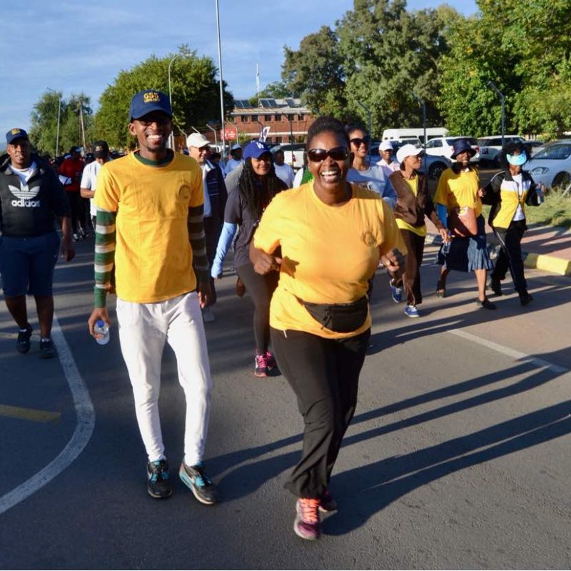 Supporting Gaborone SSS walk - with the First Lady (4)
